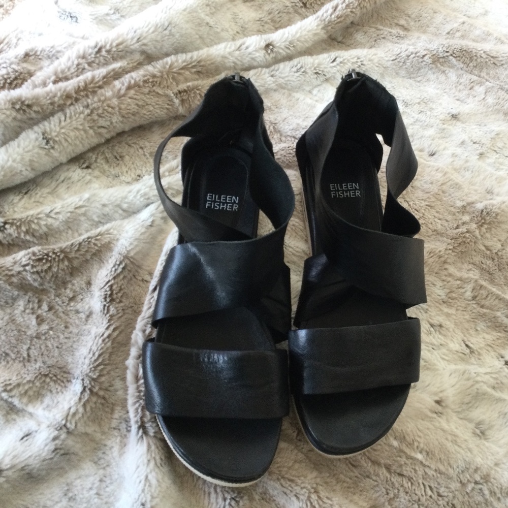 Eileen Fisher Sport Platform Sandal - size 8.5